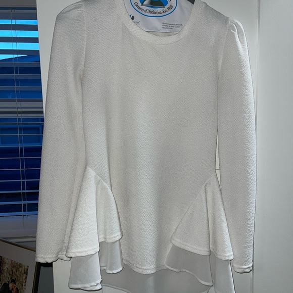 Anthropologie Tops - White Anthropologie Peplum top